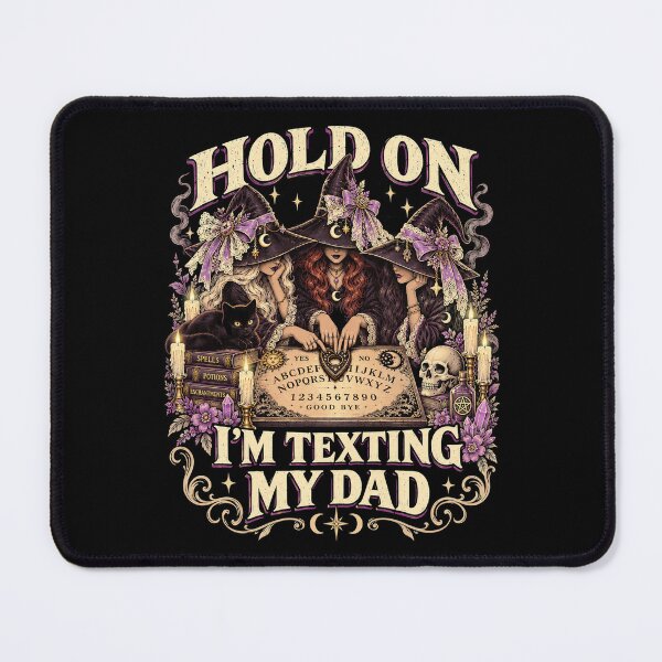 Item preview, Hold On Im Texting My Dad Funny Ouija Board Witchy Spirit Board Halloween designed and sold by elongatedjazz.
