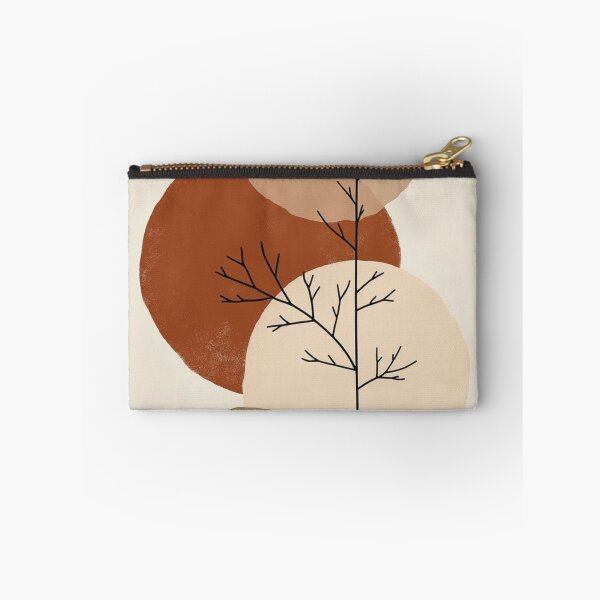 Item preview, Terracotta Tree Circles - Modern Minimalist Abstract Art Print designed and sold by nhk999.