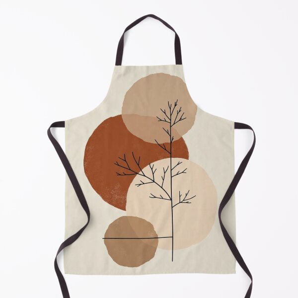 Item preview, Terracotta Tree Circles - Modern Minimalist Abstract Art Print designed and sold by nhk999.