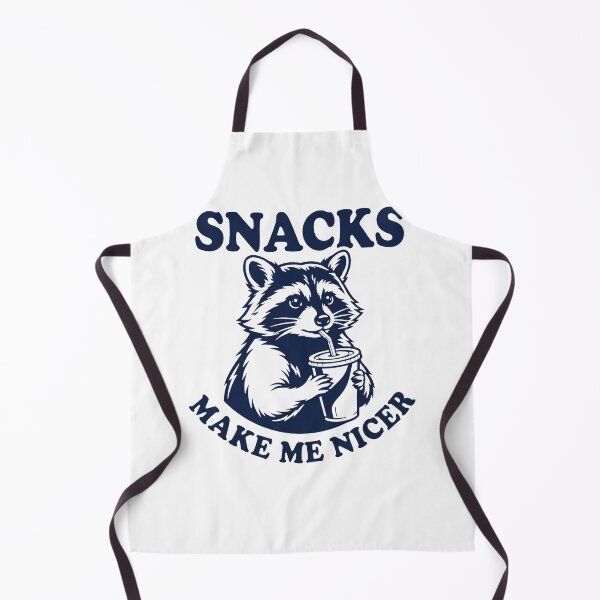 Item preview, Snacks Make Me Nicer Raccoon Animal Lover Hungry Food Humor designed and sold by ZAbiriarto.