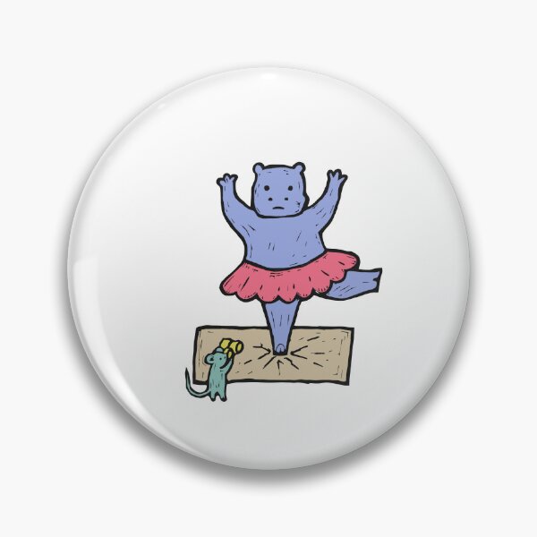 Item preview, Hippo Ballerina Doing a Pirouette designed and sold by BysonDesigns.