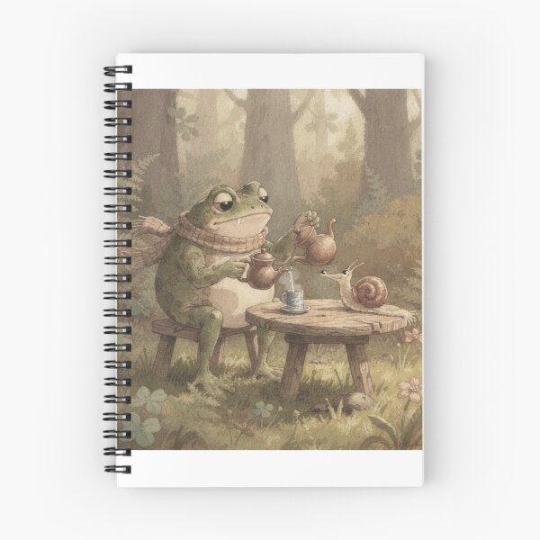 Item preview, Toad Tea Party for One Patient Snail designed and sold by PictorialWhimsy.