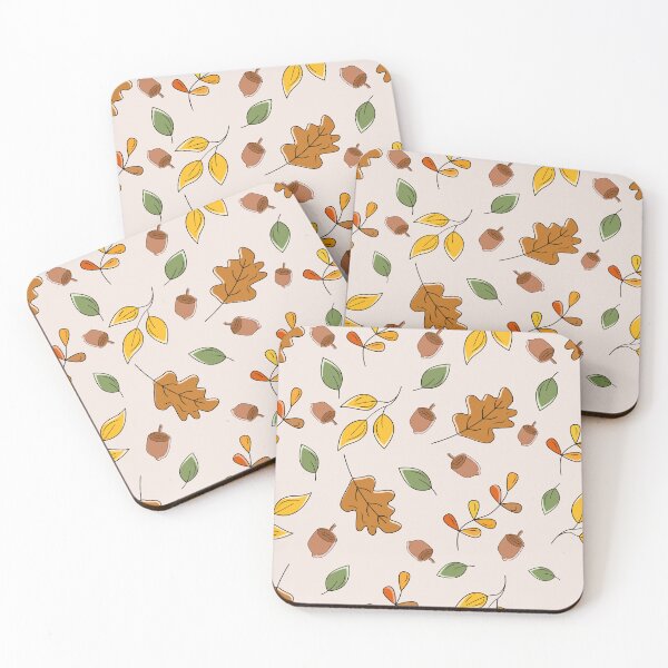 Item preview, Autumn Leaves and Acorns Throw Blanket – Cozy Fall Woodland Botanical Pattern designed and sold by FestivityFinds.