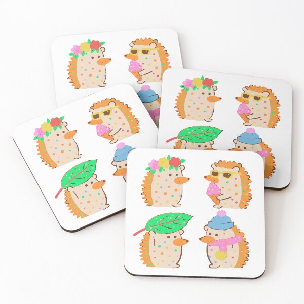 Item preview, Hedgehog Seasons Sticker Pack - Spring to Winter designed and sold by BysonDesigns.