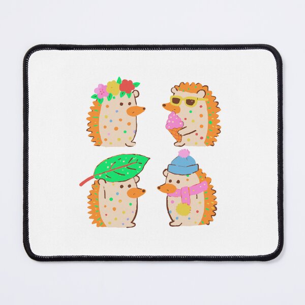Item preview, Hedgehog Seasons Sticker Pack - Spring to Winter designed and sold by BysonDesigns.