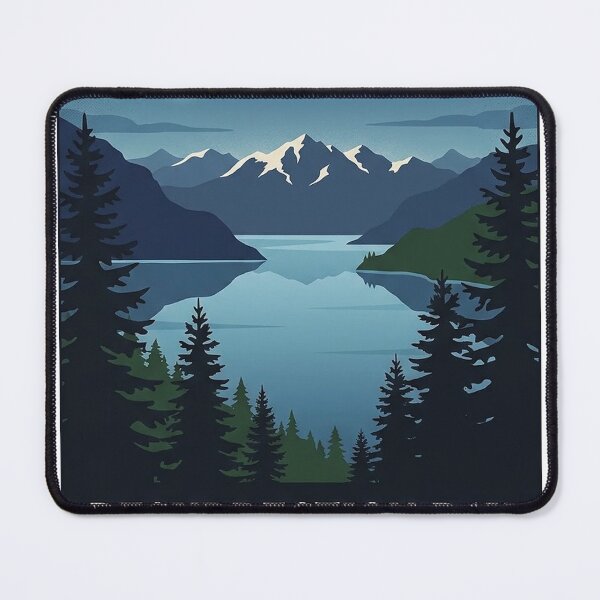 Item preview, Resurrection Bay Blue Hour Overlook Alaska Sticker designed and sold by DetourDgn.
