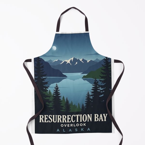 Item preview, Resurrection Bay Blue Hour Overlook Alaska Sticker designed and sold by DetourDgn.