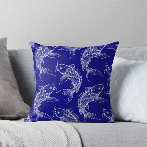 Item preview, Navy Blue Koi Carp  designed and sold by Anne Londez Studio.