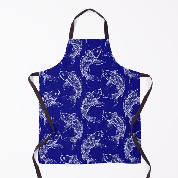 Item preview, Navy Blue Koi Carp  designed and sold by Anne Londez Studio.