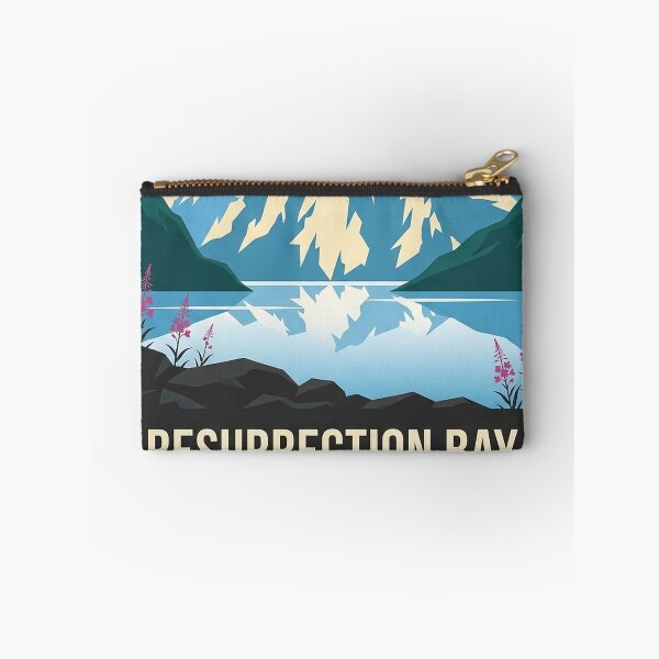 Item preview, Resurrection Bay Midday Fjord Waters Alaska Sticker designed and sold by DetourDgn.