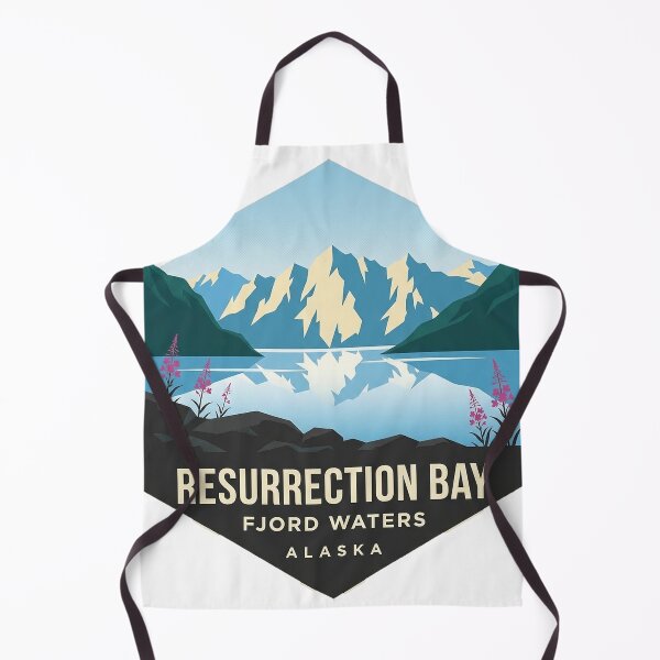 Item preview, Resurrection Bay Midday Fjord Waters Alaska Sticker designed and sold by DetourDgn.