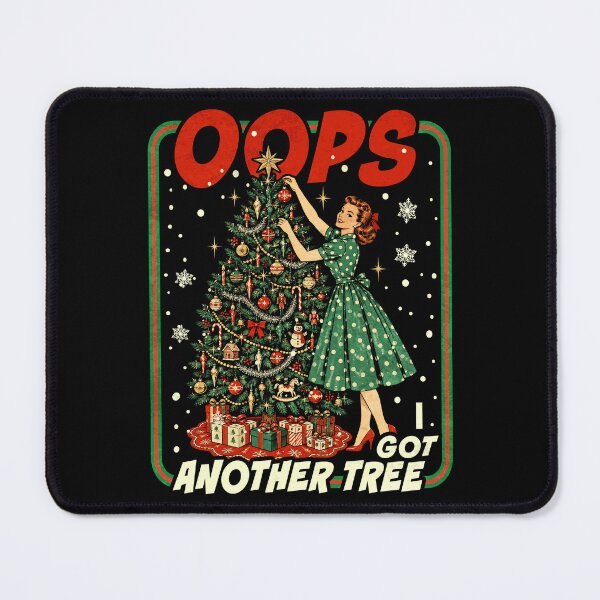 Item preview, Oops I Got Another Tree Vintage Christmas Tree Decorating designed and sold by schoolofbullies.