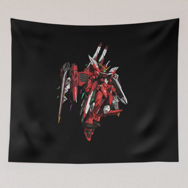 Item preview, full colour ZGMF-X09A Justice Gundam Mobile Suit Gundam SEED Poster Art illustration designed and sold by sabartgunpla.