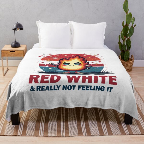 Item preview, Red White & Really Not Feeling It Sarcastic Fourth of July designed and sold by EmiBarDesign.