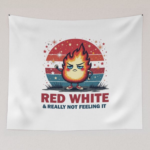 Item preview, Red White & Really Not Feeling It Sarcastic Fourth of July designed and sold by EmiBarDesign.