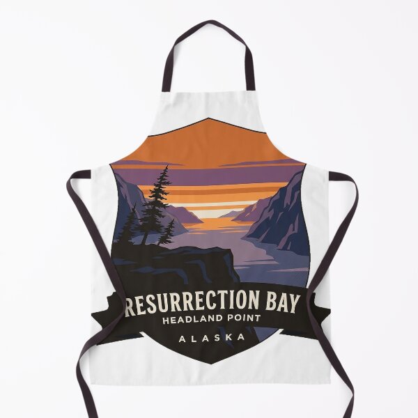 Item preview, Resurrection Bay Sunset Headland Crest Alaska Sticker designed and sold by DetourDgn.