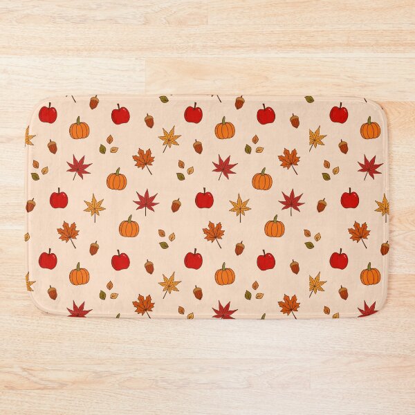 Item preview, Autumn Pumpkins Apples and Maple Leaves designed and sold by FestivityFinds.