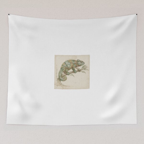 Item preview, Vintage Chameleon Herpetology Plate in Gold designed and sold by PictorialWhimsy.