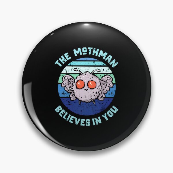 Item preview, The Mothman Believes In You Retro Cryptid Motivation designed and sold by ostenlee.