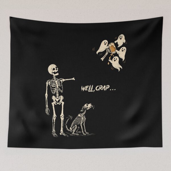 Item preview, Well Crap Skeleton Dog Stole Bone Funny  designed and sold by elongatedjazz.