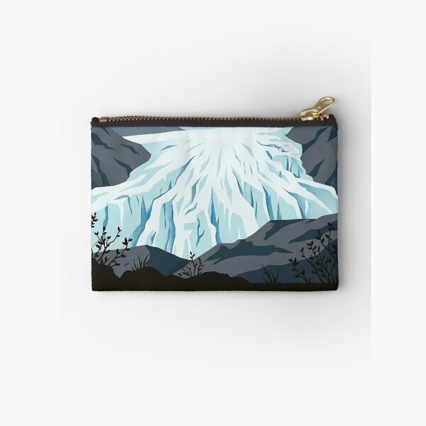 Item preview, Exit Glacier Kenai Fjords Alaska Art Deco Badge Sticker designed and sold by DetourDgn.