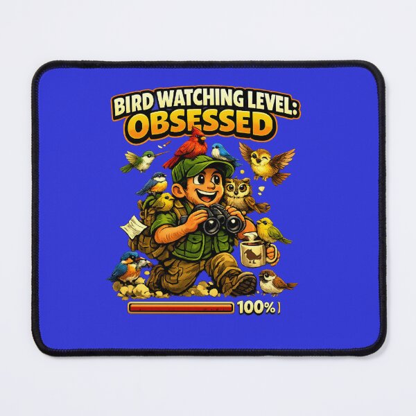 Item preview, Bird Watching Level: Obsessed – Funny Birdwatcher Humour Design designed and sold by stevenwoodcock.
