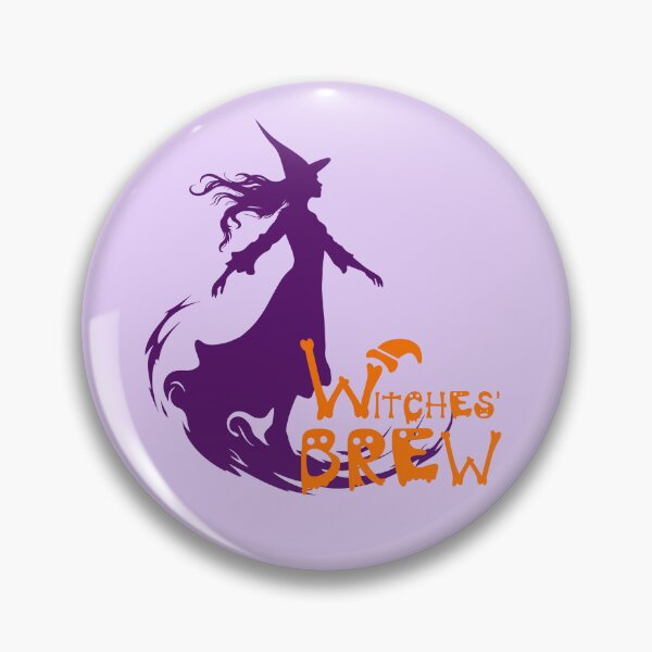 Item preview, Witches Brew Halloween Flying Witch Silhouette designed and sold by SolutionsArt.