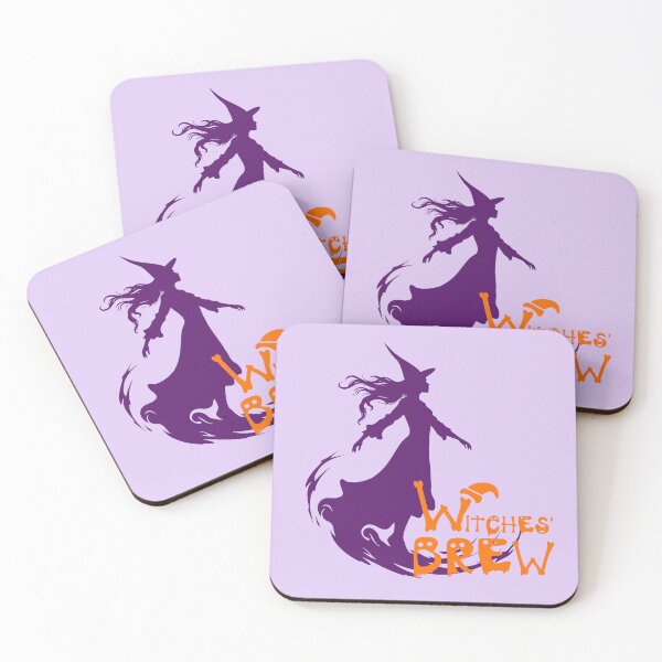 Item preview, Witches Brew Halloween Flying Witch Silhouette designed and sold by SolutionsArt.