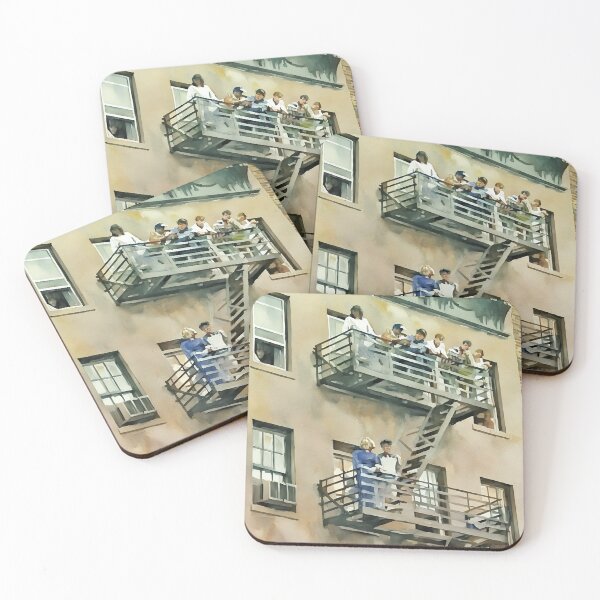 Item preview, Fire Escape Festivities designed and sold by RCWatercolours.