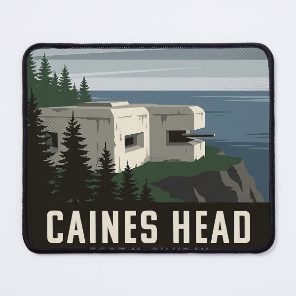 Item preview, Caines Head Fort McGilvray Resurrection Bay Alaska Sticker designed and sold by DetourDgn.