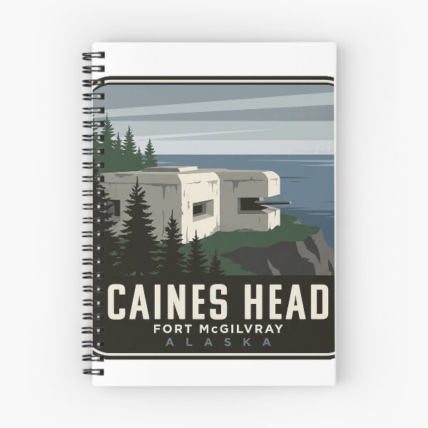 Item preview, Caines Head Fort McGilvray Resurrection Bay Alaska Sticker designed and sold by DetourDgn.