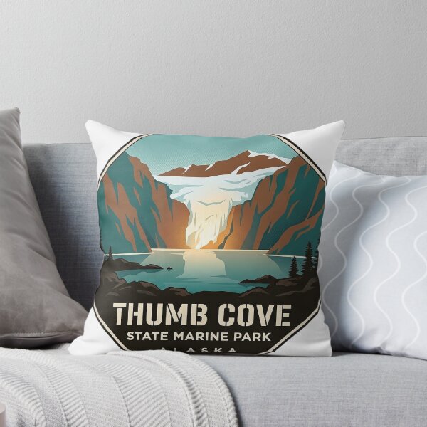 Item preview, Thumb Cove State Marine Park Resurrection Bay Alaska Sticker designed and sold by DetourDgn.