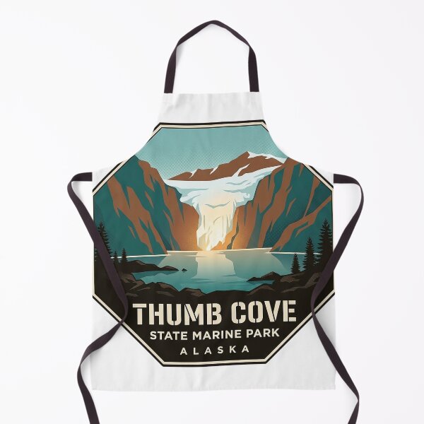 Item preview, Thumb Cove State Marine Park Resurrection Bay Alaska Sticker designed and sold by DetourDgn.