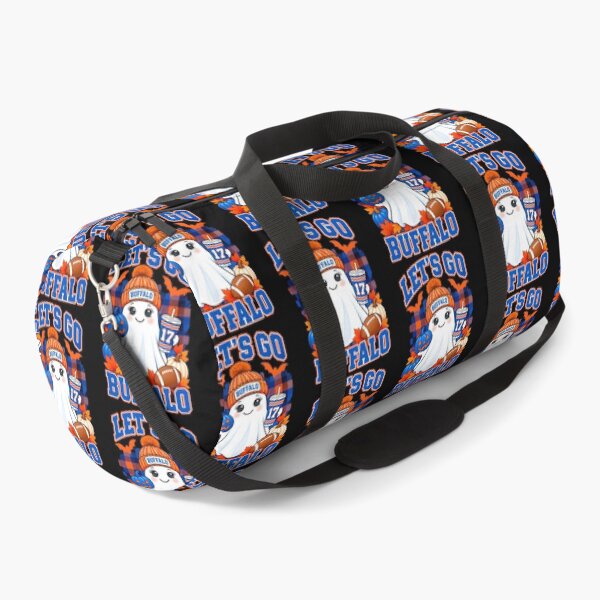 Item preview, Let's Go Buffalo Halloween Football Ghost Fan designed and sold by ostenlee.