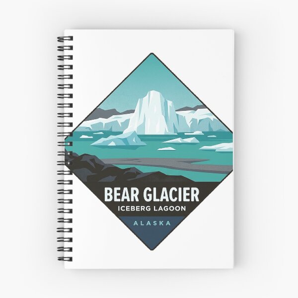 Item preview, Bear Glacier Iceberg Lagoon Resurrection Bay Alaska Sticker designed and sold by DetourDgn.