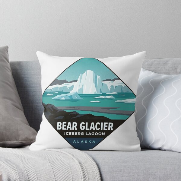 Item preview, Bear Glacier Iceberg Lagoon Resurrection Bay Alaska Sticker designed and sold by DetourDgn.