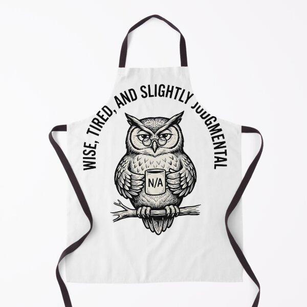 Item preview, Wise Owl Coffee Lover – Scholarly Bird Cozy Drink Design designed and sold by StickerNestYou.