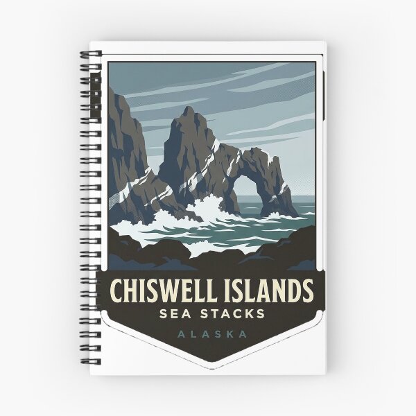 Item preview, Chiswell Islands Sea Stacks Resurrection Bay Alaska Sticker designed and sold by DetourDgn.