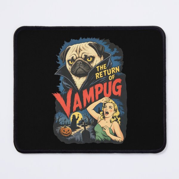 Item preview, The Return of Vampug Halloween Horror Pug Classic designed and sold by cerima.