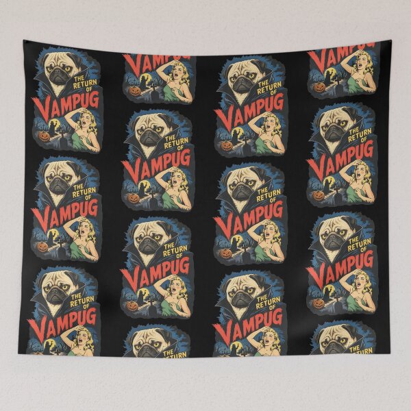 Item preview, The Return of Vampug Halloween Horror Pug Classic designed and sold by cerima.
