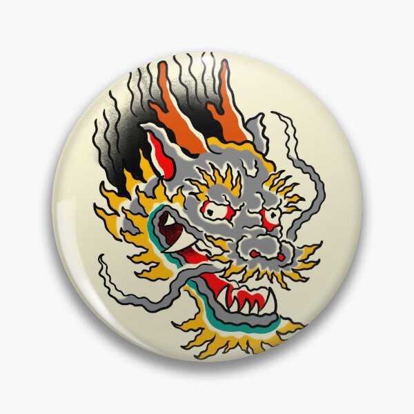 Artikelvorschau, Trippy Dragon Head Old School entworfen und verkauft von MARCOSURREAL.