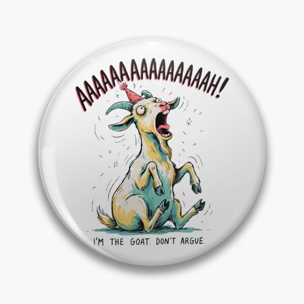 Item preview, Funny Screaming Goat Party Hat I'm The Goat Quote Meme designed and sold by Design_Your_Day.