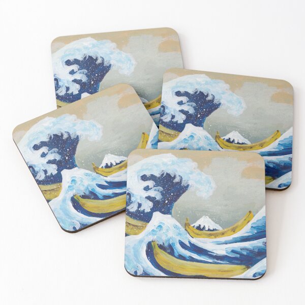 Item preview, Big Wave with Bananas designed and sold by evelyn-at-work.