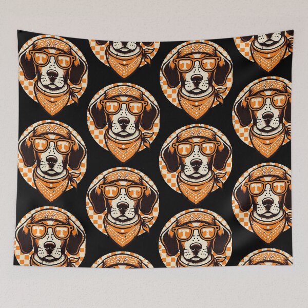Item preview, Tennessee Dog Sunglasses Coonhound Orange Bandana designed and sold by ostenlee.