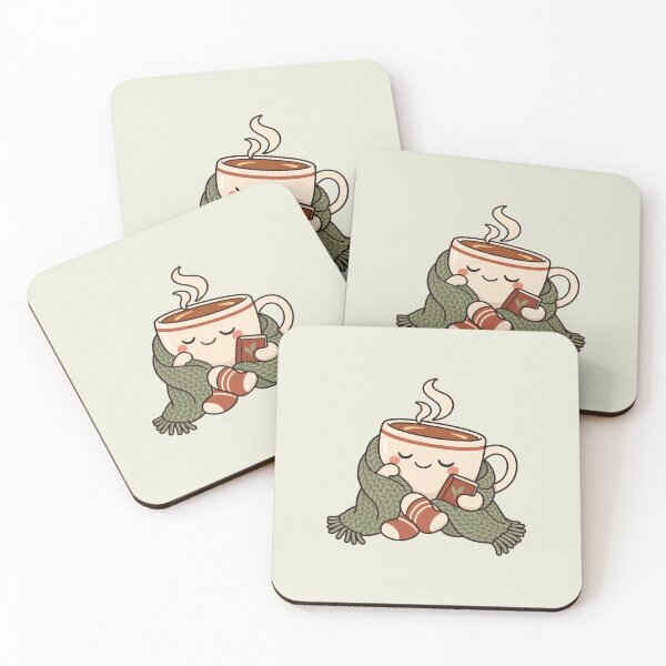 Item preview, Tea, Blanket, Zero Regrets Cozy Reading Illustration designed and sold by Fanverse Merchandise.