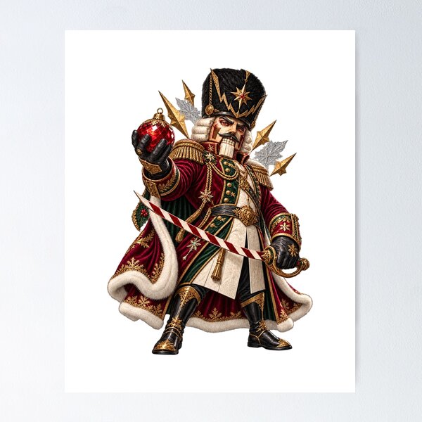 Item preview, Gothic Christmas Nutcracker Guardian in Velvet and Gold designed and sold by RAX Mirth Studio.