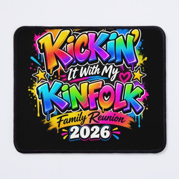 Item preview, Kickin' It With My Kinfolk Family Reunion 2026 Family Gathering Celebration designed and sold by drawwiika+44.