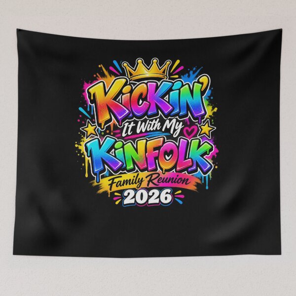 Item preview, Kickin' It With My Kinfolk Family Reunion 2026 Family Gathering Celebration designed and sold by drawwiika+44.