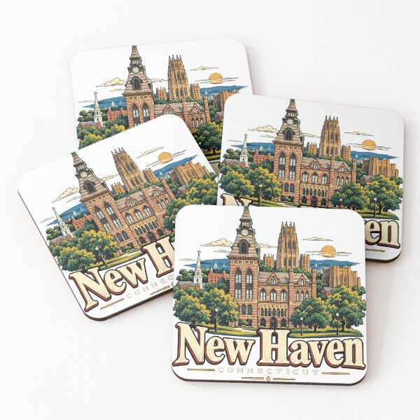 Item preview, Vintage New Haven Connecticut Travel Souvenir Landmark Gift designed and sold by MichaeIRellov.