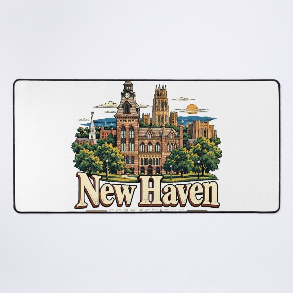 Item preview, Vintage New Haven Connecticut Travel Souvenir Landmark Gift designed and sold by MichaeIRellov.